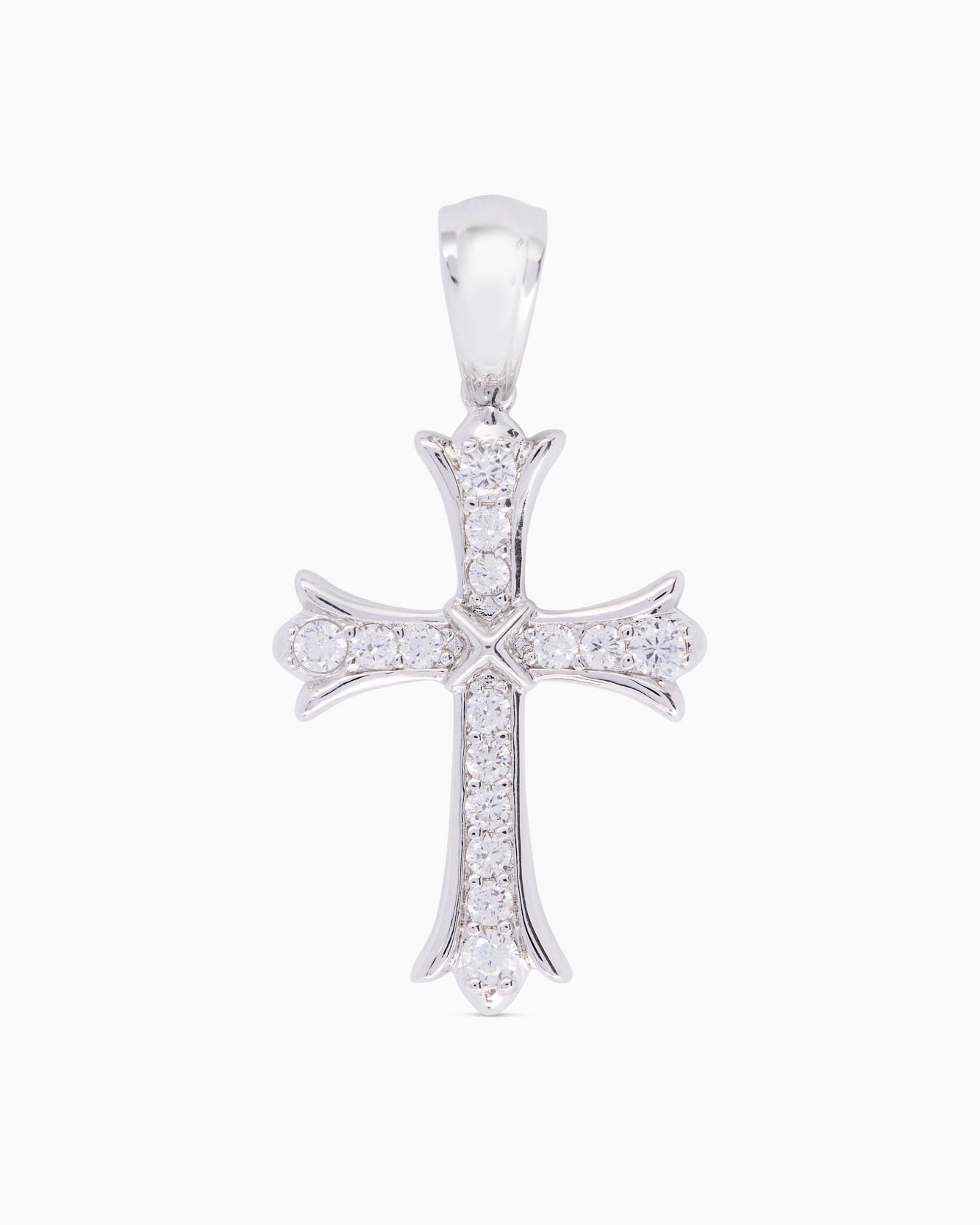 Iris Cross (Silver) Iced