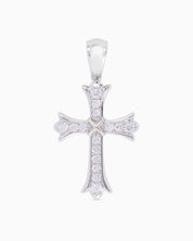 Iris Cross (Silver) Iced