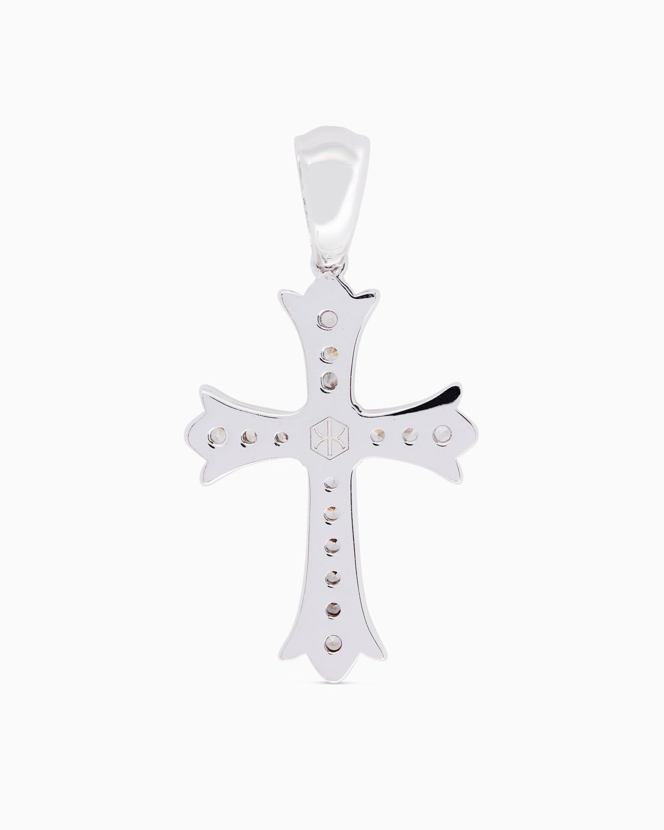 Iris Cross (Silver) Iced