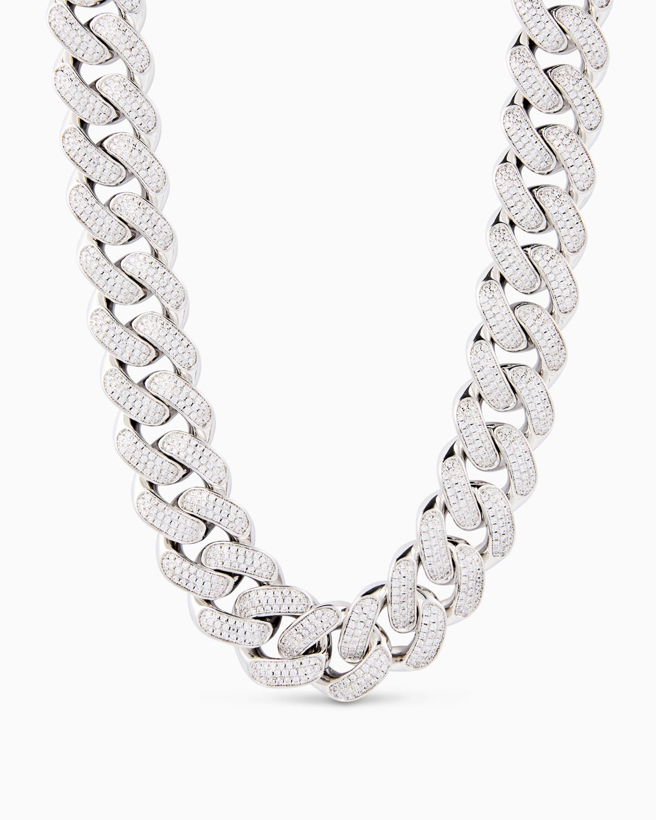 Iced Out Cuban (Silver) 18mm – KOLT&CO