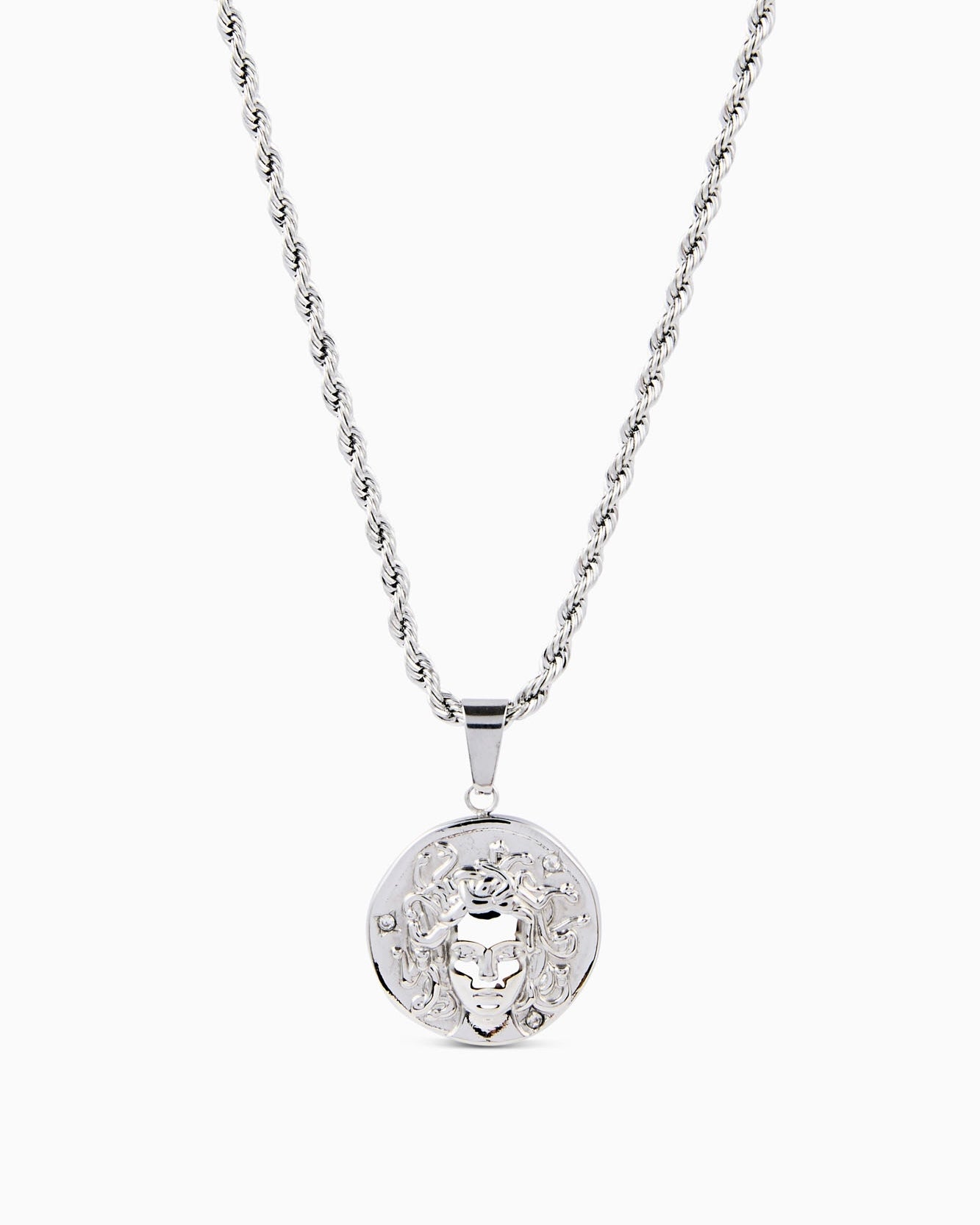 Medusa Pendant & Chain (Silver)