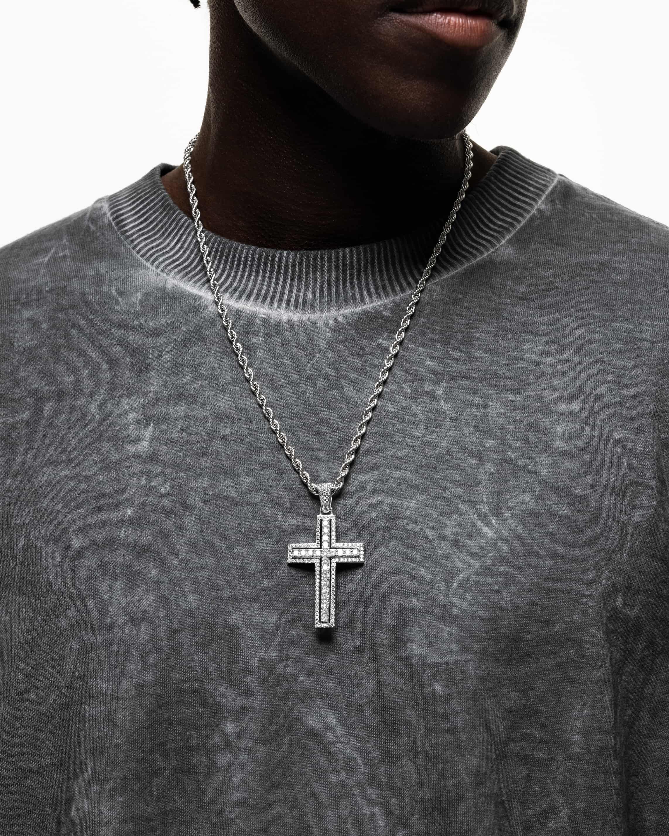 Double Iced Cross (Silver) – KOLT&CO