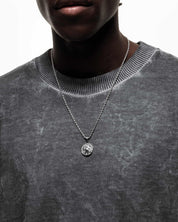 St Chris Pendant & Chain (Silver)